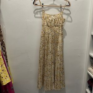 Yellow floral J.Crew sundress, size 2